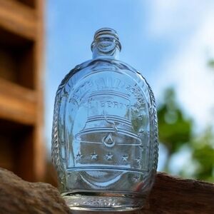 Vintage 1970s Log Cabin Syrup Bicentennial Log Cabin Bottle